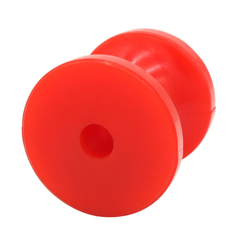 UANOFCN Boat Trailer Bow Stop Roller 3 Inch Polyurethane Roller, Replacement Boat Jetski Trailer Part Non Marking Red - Image 2